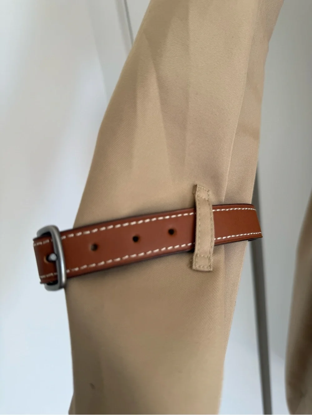 Coach Khaki Tan Double-Breasted Trench Coat - Picture 5 of 5